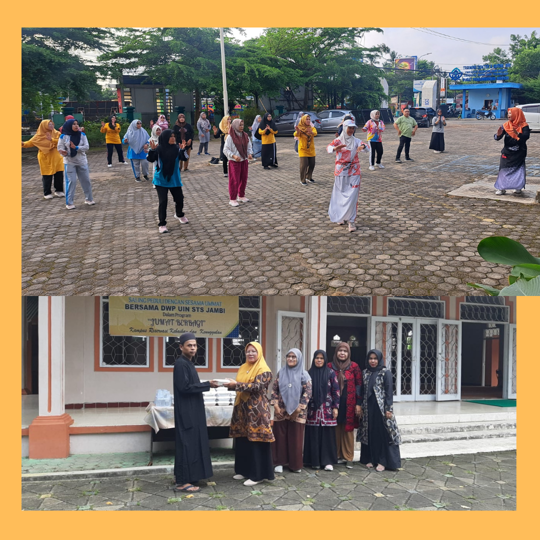 Senam Sehat dan Jumat Berbagi Bersama DWP UIN STS Jambi