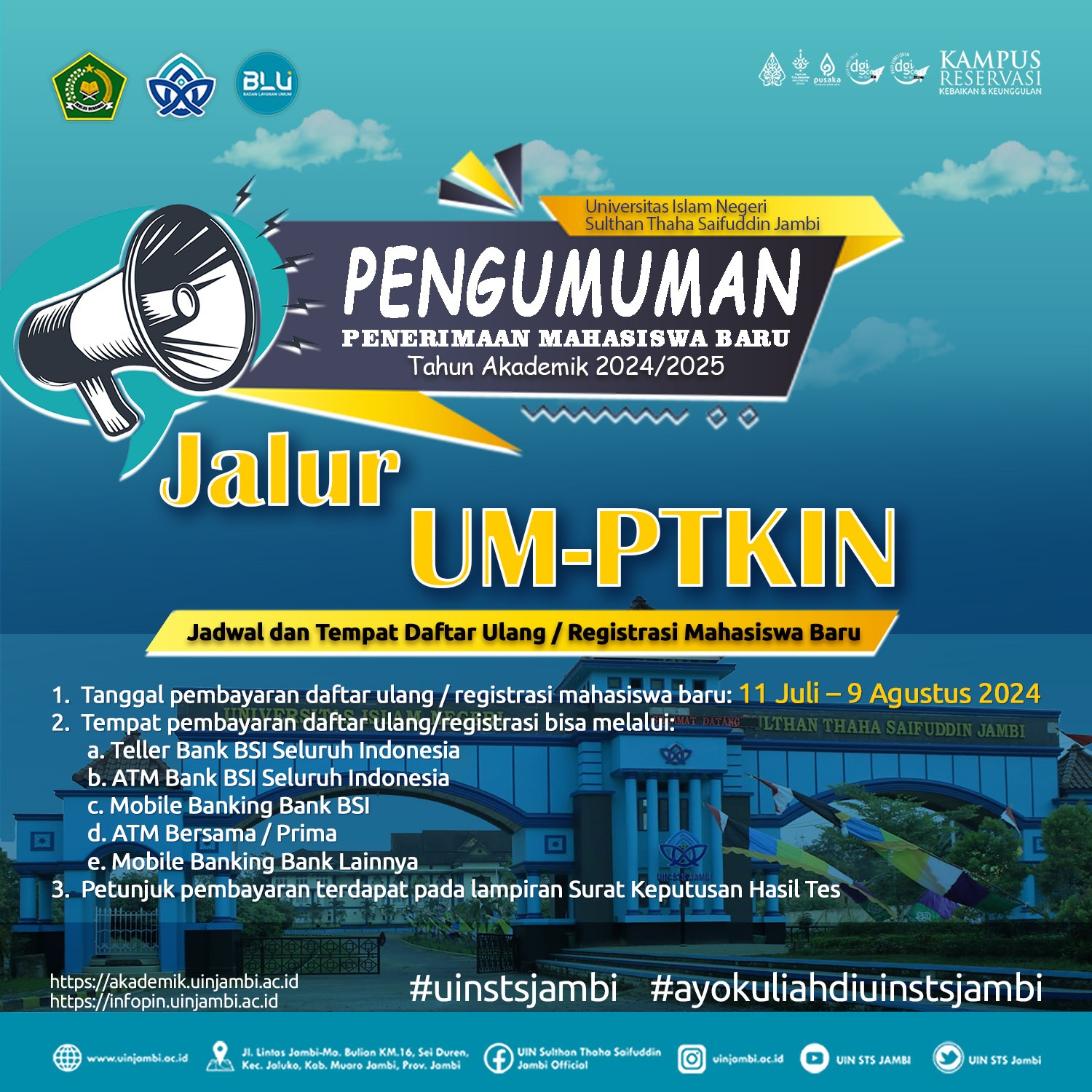 Tahapan dan Prosedur Daftar Ulang Jalur UM-PTKIN