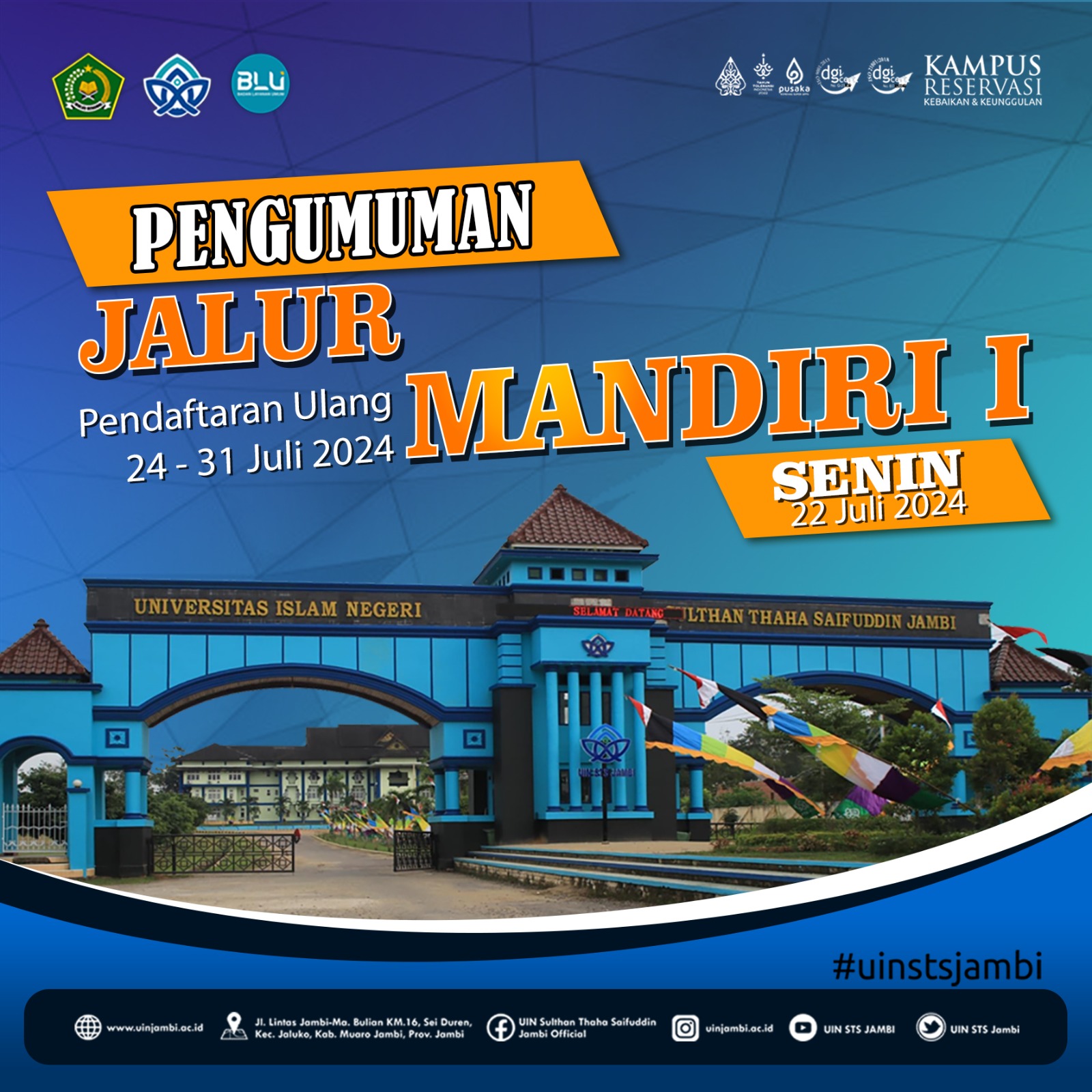 PENGUMUMAN KELULUSAN JALUR MANDIRI