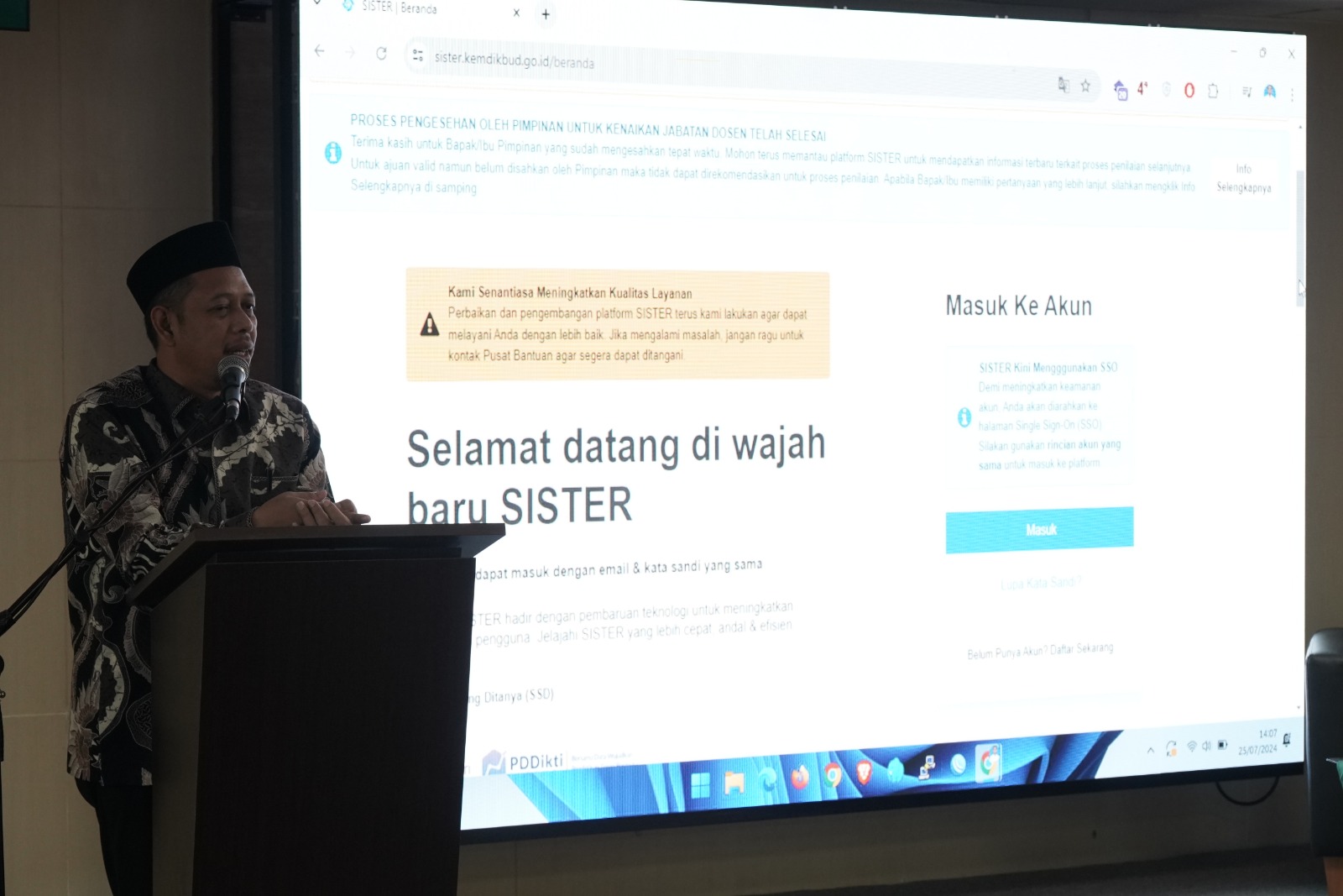 UIN STS Jambi Gelar Pendampingan Pembuatan Akun Ssister bagi Dosen.