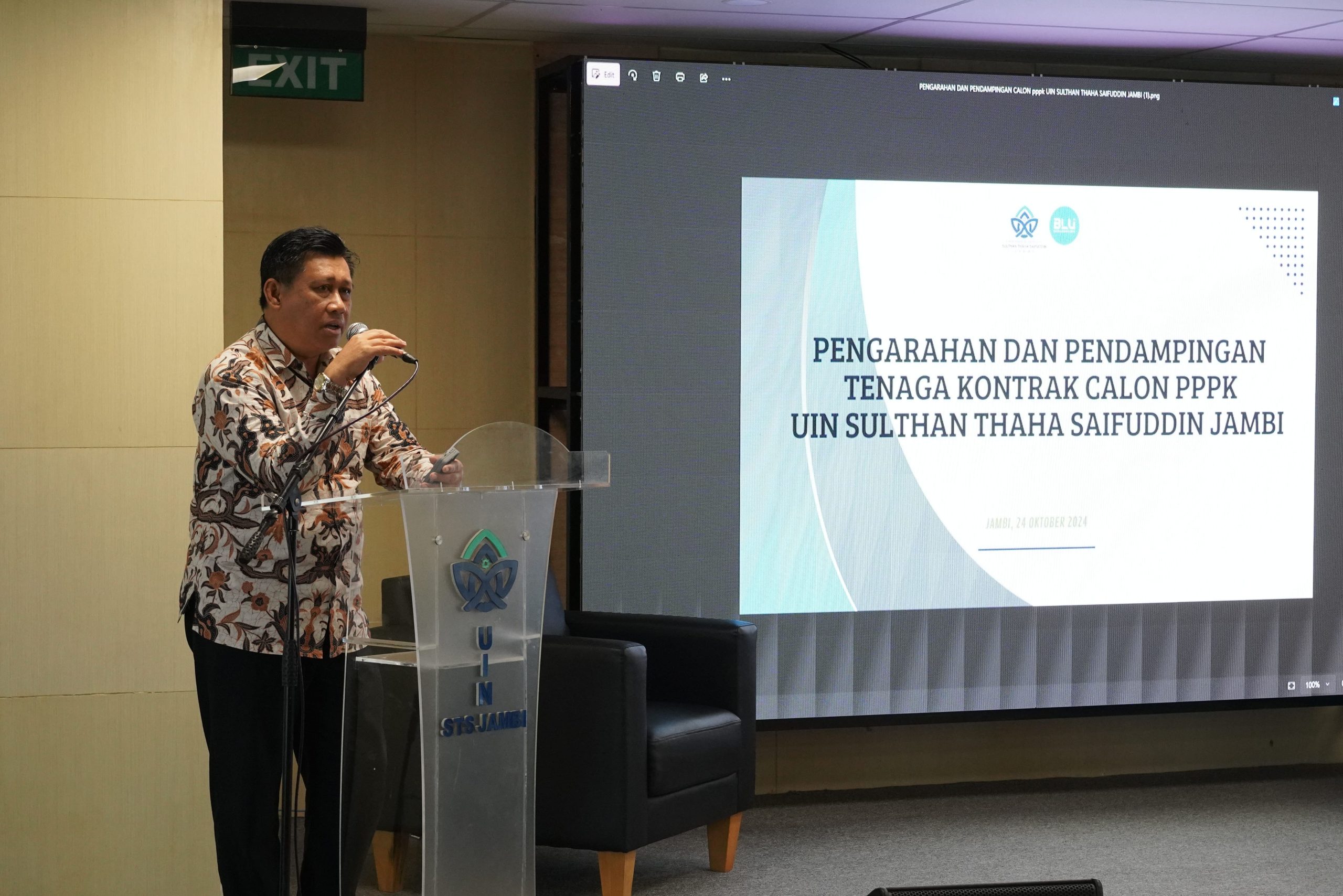 96 Tenaga Kontrak Calon PPPK UIN STS Jambi Tahun 2024 Dapat Pengarahan dan Pendampingan
