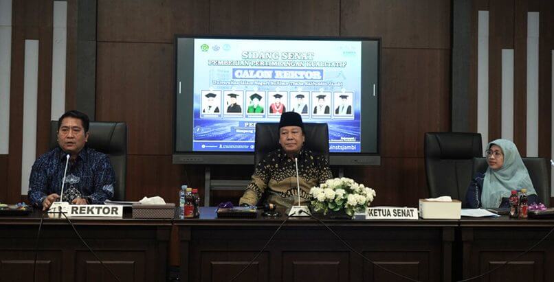 Senat UIN STS Jambi Gelar Sidang Pertimbangan Kualitatif Calon Rektor 2024-2028