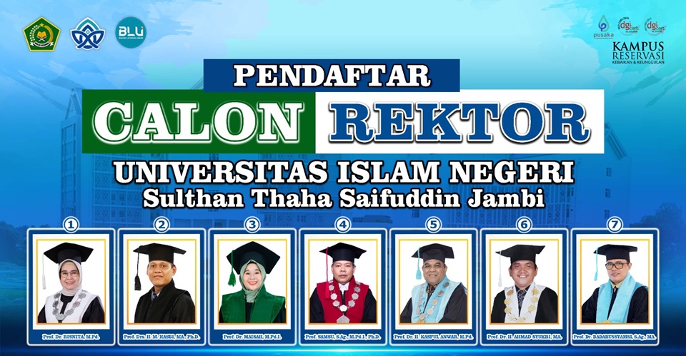 Pendaftaran Bakal Calon Rektor UIN Jambi Ditutup, Tujuh Guru Besar Mendaftar