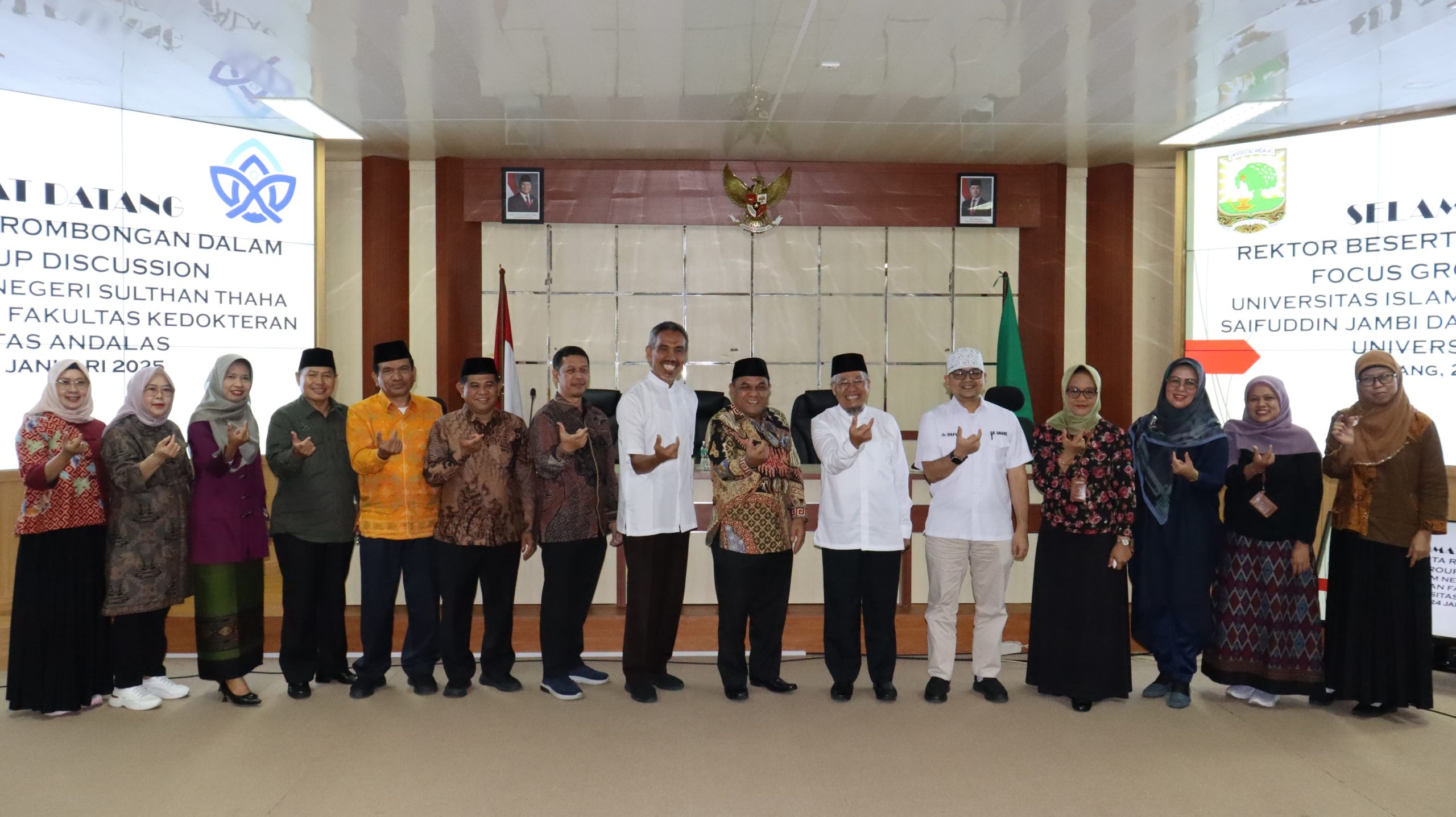 UIN STS Jambi Gelar FGD dengan Fakultas Kedokteran Unand Bahas Pengembangan FK