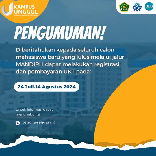 Hasil Tes Masuk Mandiri I