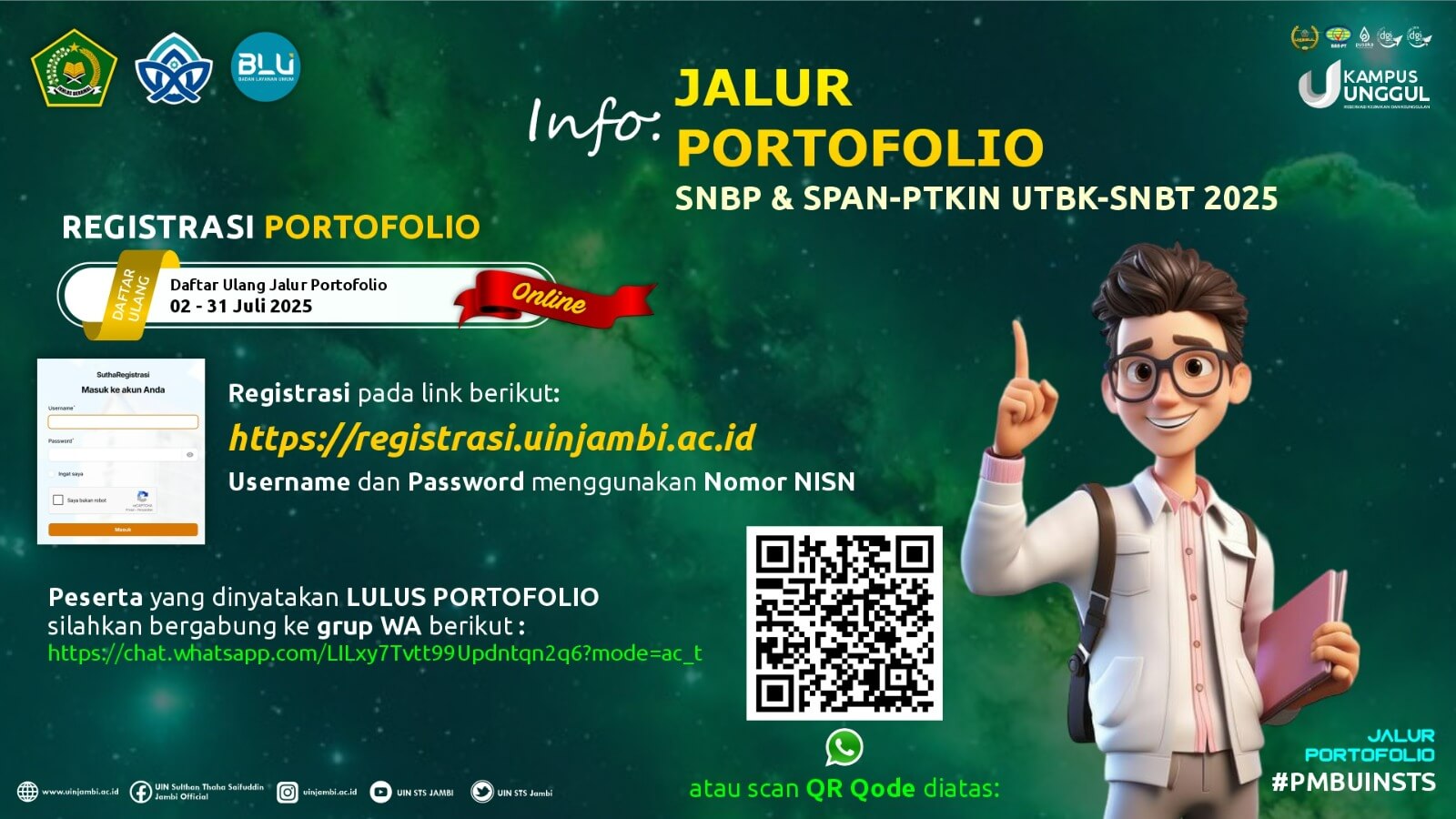 SK Kelulusan Jalur Portofolio