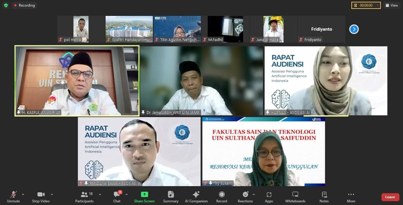 UIN STS Jambi Audiensi dengan Asosiasi Pengguna AI Indonesia, Bahas Pemanfaatan AI di Pendidikan Islam
