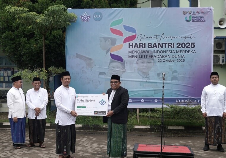 Peringatan Hari Santri 2025, UIN STS Jambi Luncurkan Aplikasi SuthaStudent