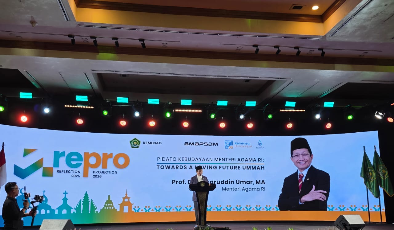 Menag Tegaskan Indonesia sebagai Induk Peradaban pada Pidato Kebudayaan Repro BMBPSDM