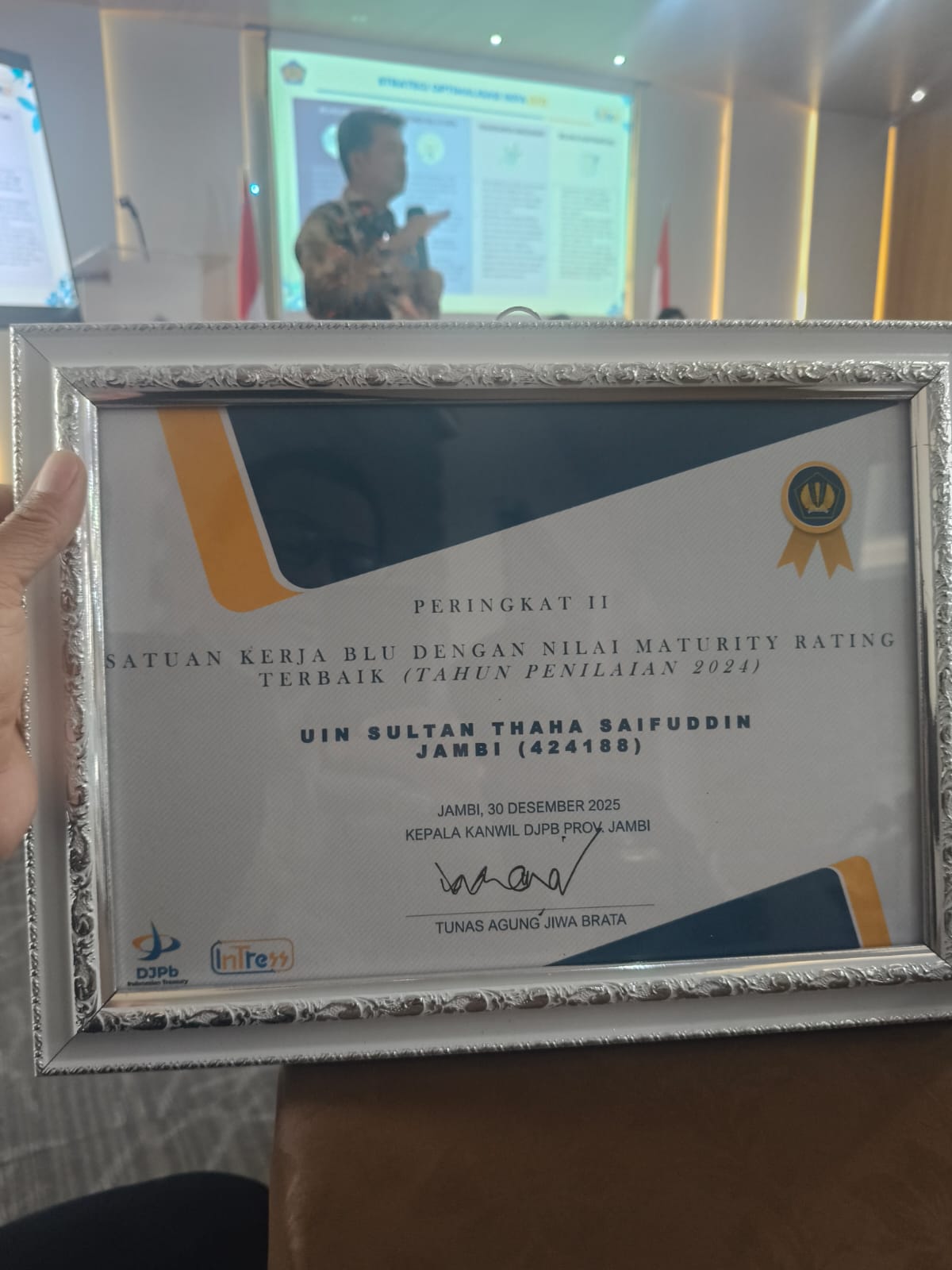 Kinerja BLU Diakui Kemenkeu, UIN STS Jambi Raih Peringkat II Maturity Ranking