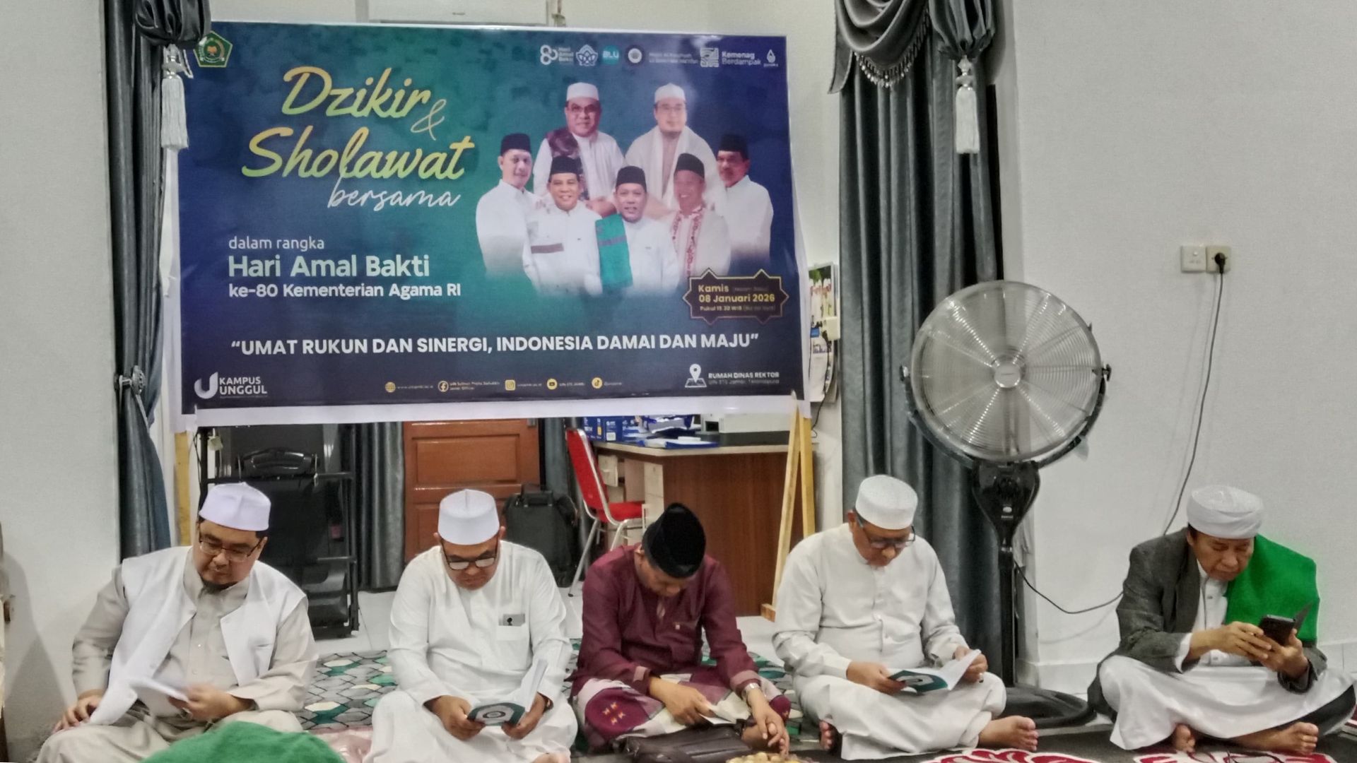 Dzikir dan Sholawat Tutup Rangkaian HAB ke-80 Kemenag di UIN STS Jambi