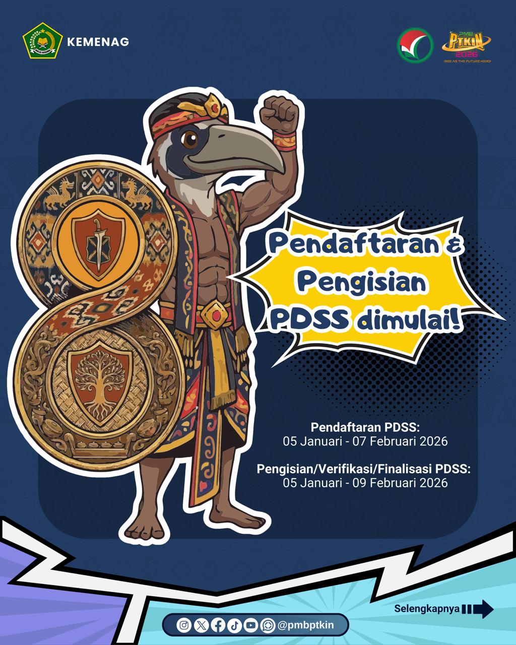 Pengisian PDSS SPAN PTKIN Dibuka hingga 7 Februari 2026