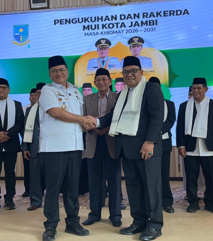 MUI Kota Jambi Resmi Gelar Pengukuhan dan Rakerda Masa Khidmat 2026–2031
