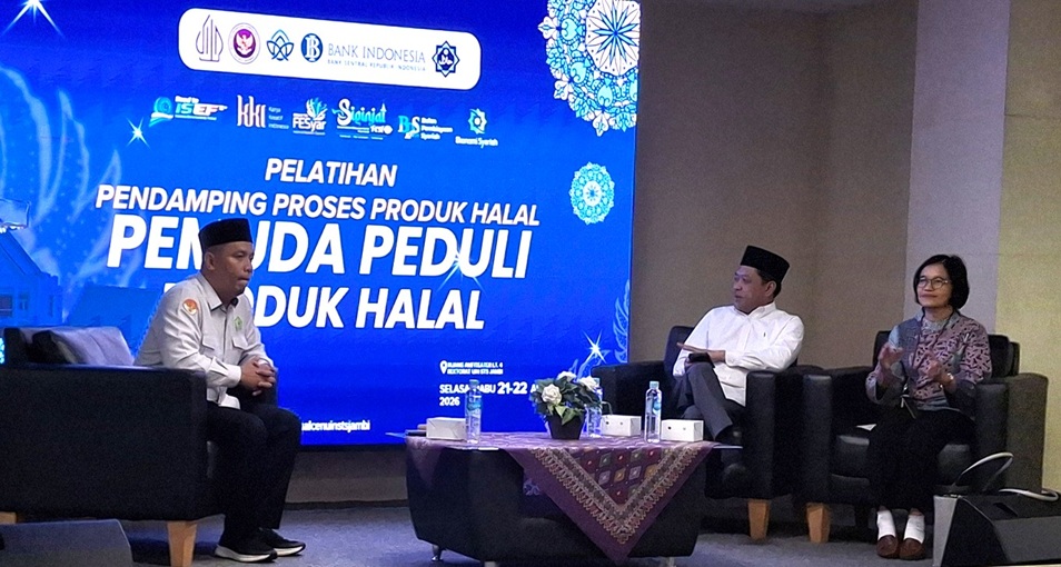 Pemuda Peduli Produk Halal, UIN STS Jambi Gelar Pelatihan Bersama BI