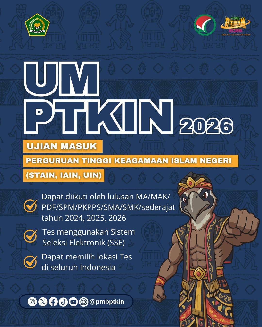 UM-PTKIN 2026 Resmi Dimulai, UIN STS Jambi Jadi Pilihan Tepat dengan 33 Prodi
