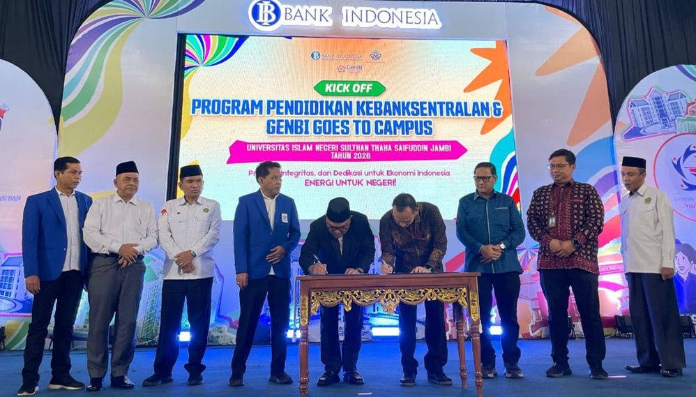 UIN STS Jambi Perkuat Kerja Sama dengan BI, Kick Off Program Pendidikan Kebanksentralan