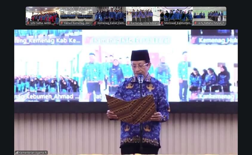 54 PNS Baru UIN Jambi Resmi Dilantik, Menag Tekankan Nilai BerAKHLAK