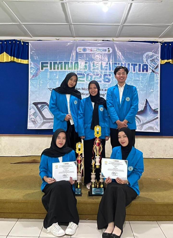 Mahasiswa Tadris Matematika FTK UIN Jambi Raih Juara 3 dan Best Innovation di FIMNAS Scientia 2026