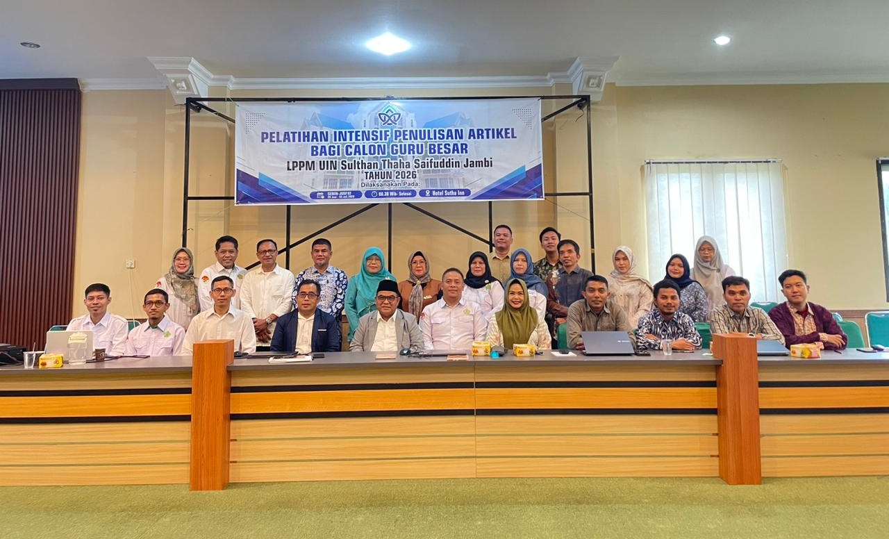UIN STS Jambi Targetkan 40 Guru Besar, LPPM Gelar Pelatihan Penulisan Artikel