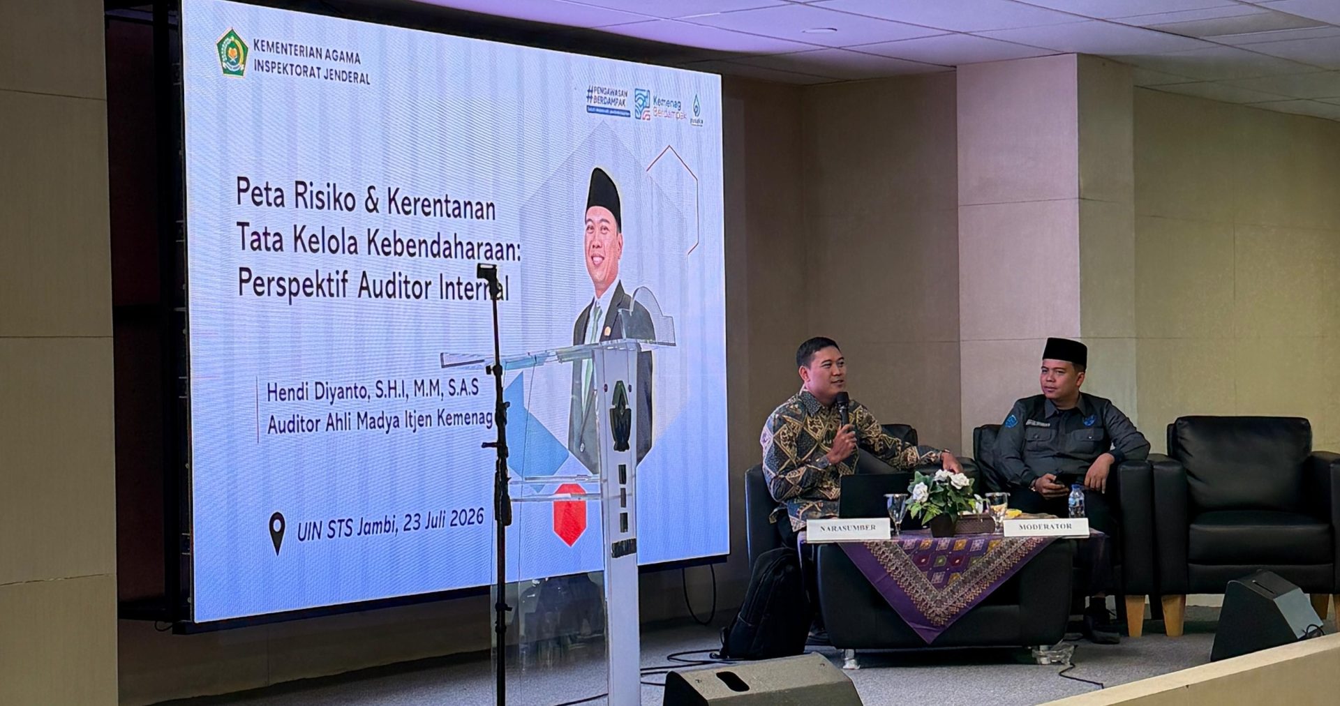 Hari Kedua Kegiatan Peningkatan Kompetensi Bendahara UIN STS Jambi Hadirkan Narasumber dari Itjen Kemenag RI