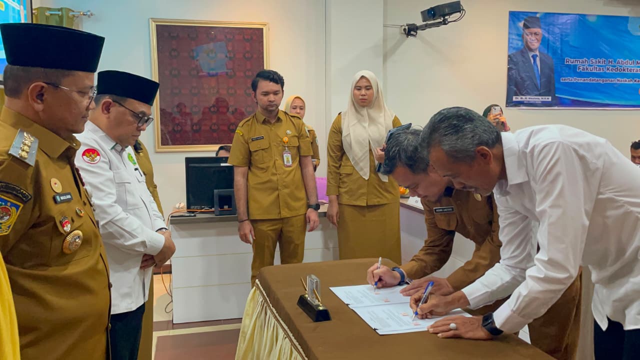 UIN STS Jambi Perkuat Fakultas Kedokteran, Teken PKS dengan Dinas Kesehatan dan Rumah Sakit Pendidikan