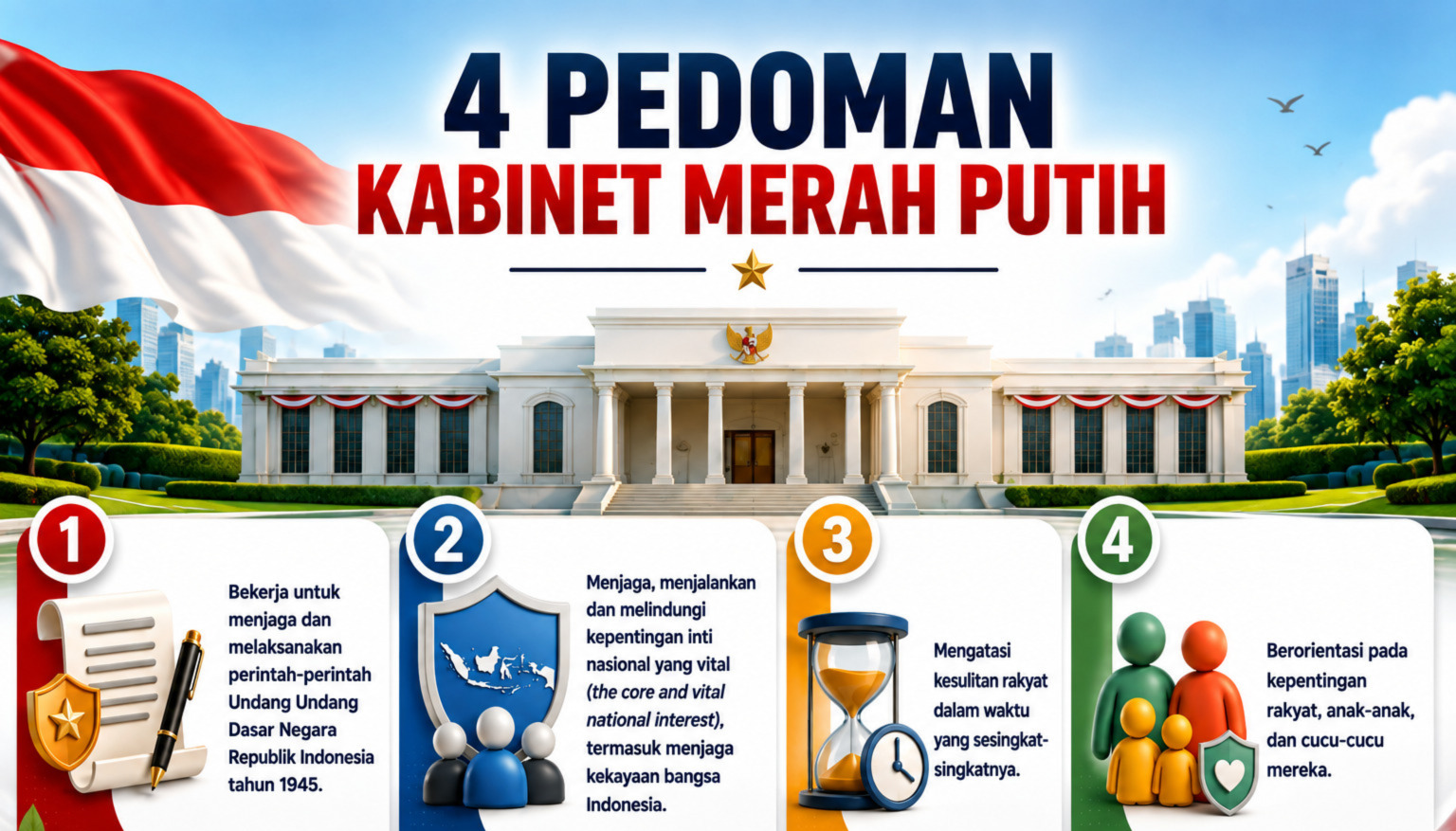 Empat Pedoman Prabowo Memimpin Indonesia: Konstitusi, Kepentingan Nasional hingga Generasi Masa Depan
