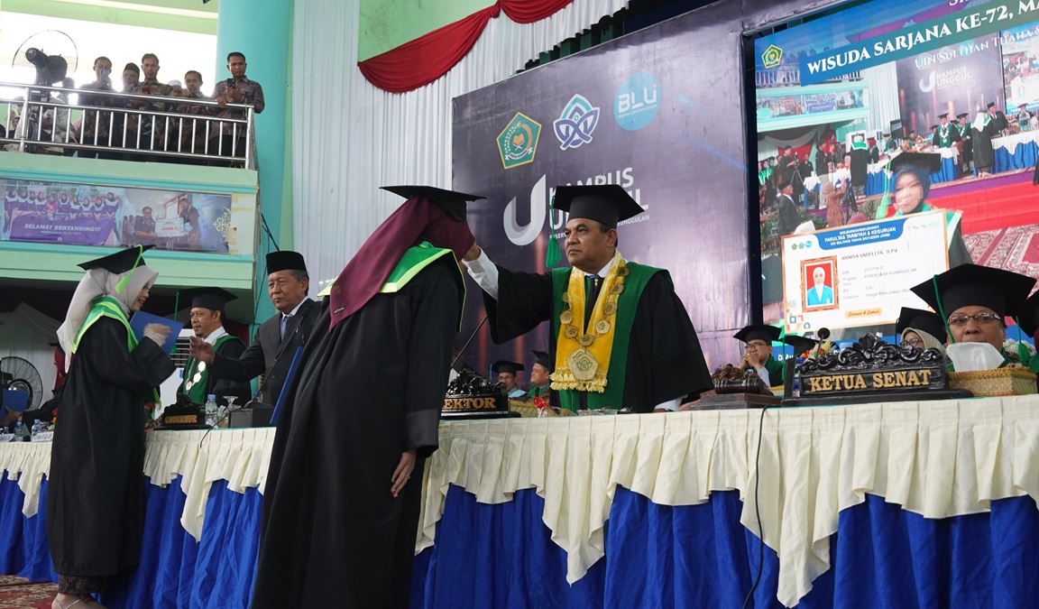 1.463 Lulusan Wisuda UIN STS Jambi Periode II, Rektor Sampaikan Pesan untuk Alumni