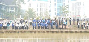 Pembukaan PBAK 2026 UIN STS Jambi Ditutup dengan Penaburan 1.500 Bibit Ikan Mas