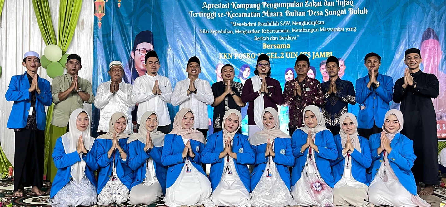 KKN Posko 12 UIN STS Jambi Gelar Tabligh Akbar dan Apresiasi Kampung Zakat Tertinggi di Muara Bulian