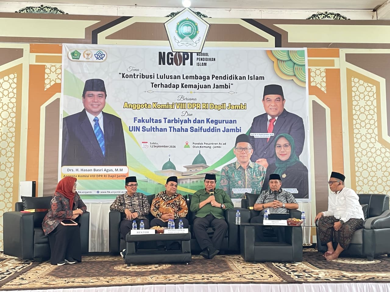 NGOPI di Ponpes As’ad Olak Kemang, Rektor UIN STS Jambi Bahas Kontribusi Lulusan