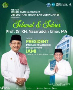 Prof. Nasaruddin Umar Jadi Presiden Pertama IAMI, Rektor UIN STS Jambi: Kepercayaan Besar untuk Indonesia