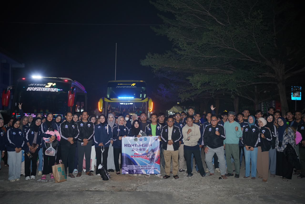 Dilepas Rektor, 68 Mahasiswa UIN STS Jambi Siap Ukir Prestasi di PKM Se-Sumatera IV