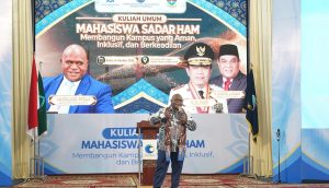 Menteri HAM Natalius Pigai Ajak Mahasiswa UIN Jambi Bangun Kampus Aman dan Berkeadilan