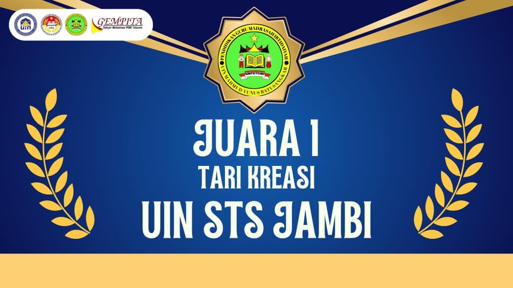 Mahasiswa UIN STS Jambi Raih Juara I Lomba Tari Kreasi Nasional