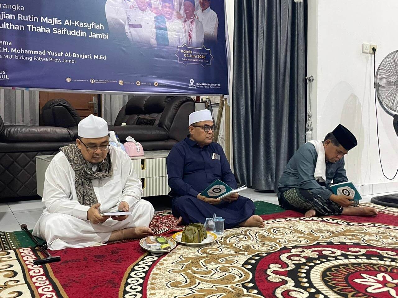Dzikir dan Sholawat Majelis Al-Kasyfiah Perkuat Spiritualitas dan Kebersamaan Warga UIN STS Jambi